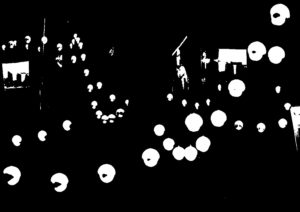 Video an der Wand ARTIVIVE_dancing-atoms