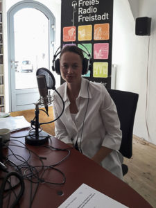 Antonia Riederer im Freien Radio Freistadt